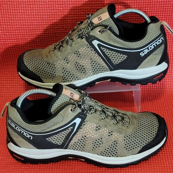 Salomon Shoes - Salomon Ellipse Mehari Tan/Black Hiking Shoes Size 7 - 401591